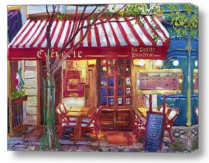 Thank you to an Art Collector from Bohemia New York for buying a canvas print of LE PETITE BISTRO